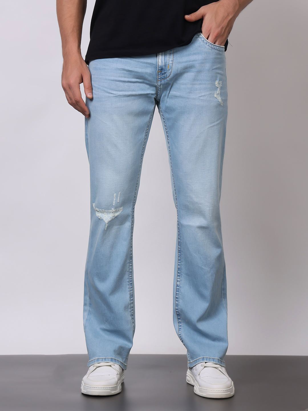 Stylox Men’s Bootcut Fit Jeans – Classic Flared Denim with Modern Comfort - Stylox