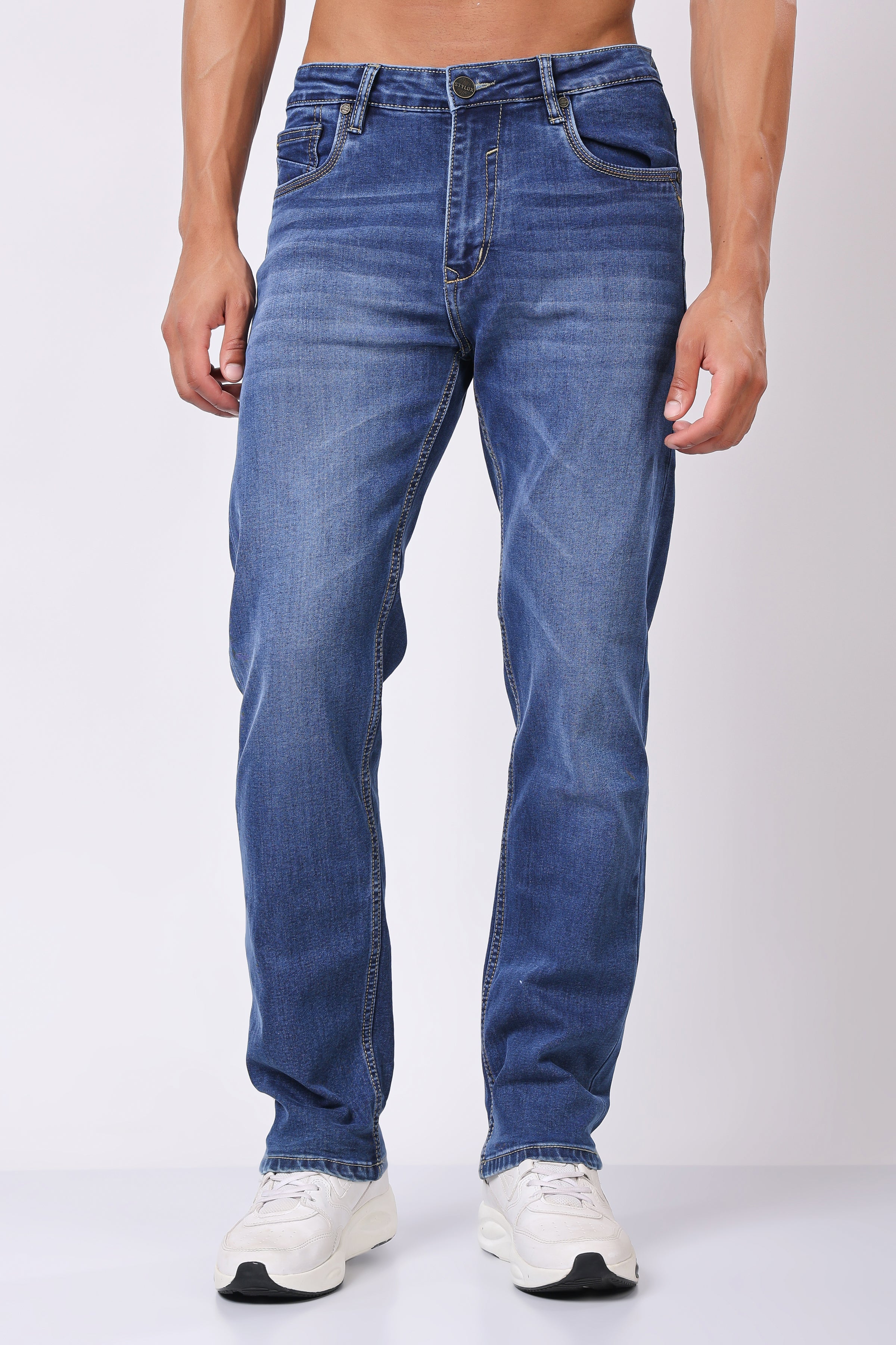 Stylox Comfort Fit Jeans for Men's | Dark Blue, Light Blue, Mid Light Blue &  Mid Dark Blue |