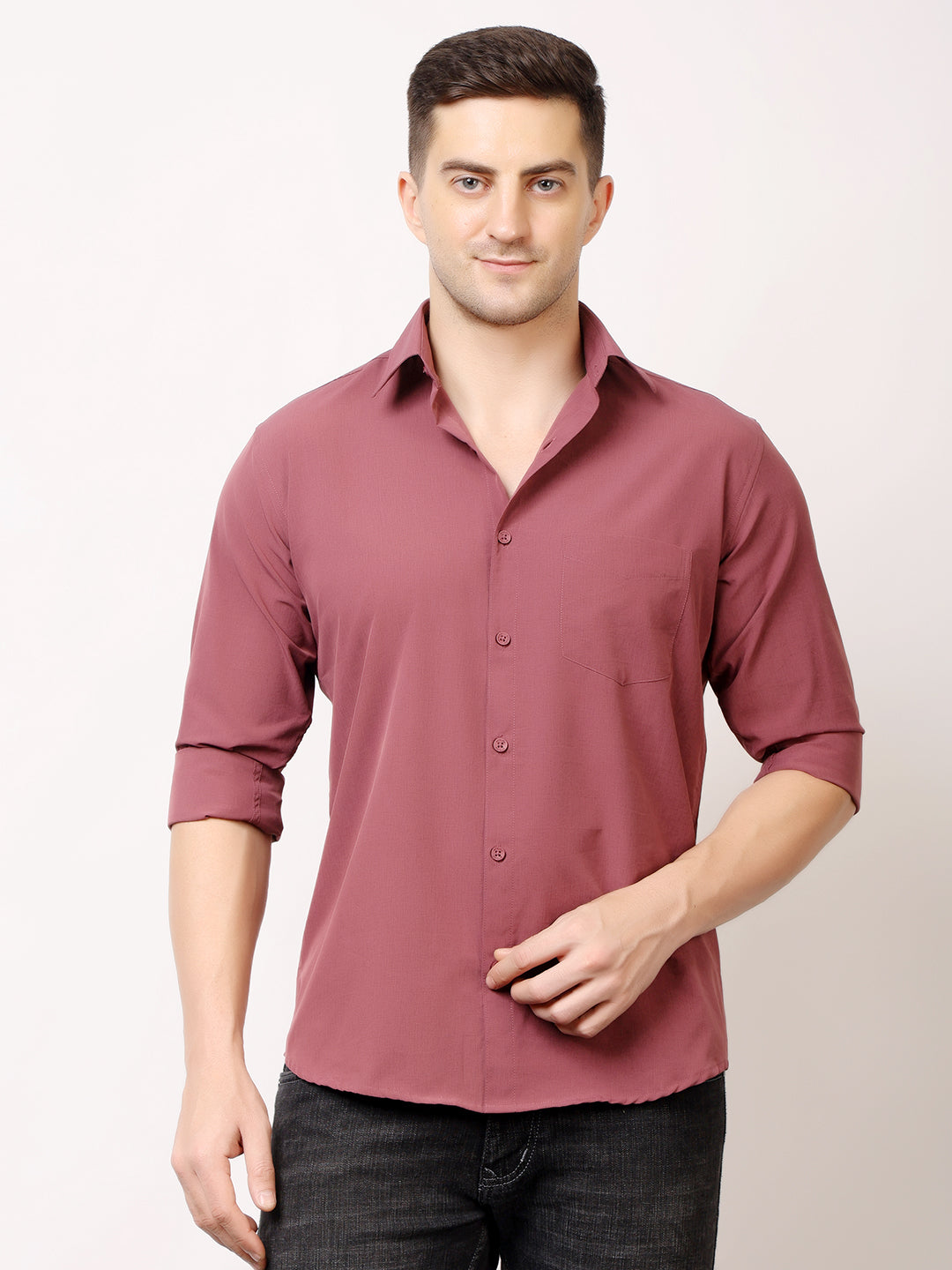 Stylox Men's Regular Fit Cotton Blend Shirt | Casual & Party Wear - Stylox