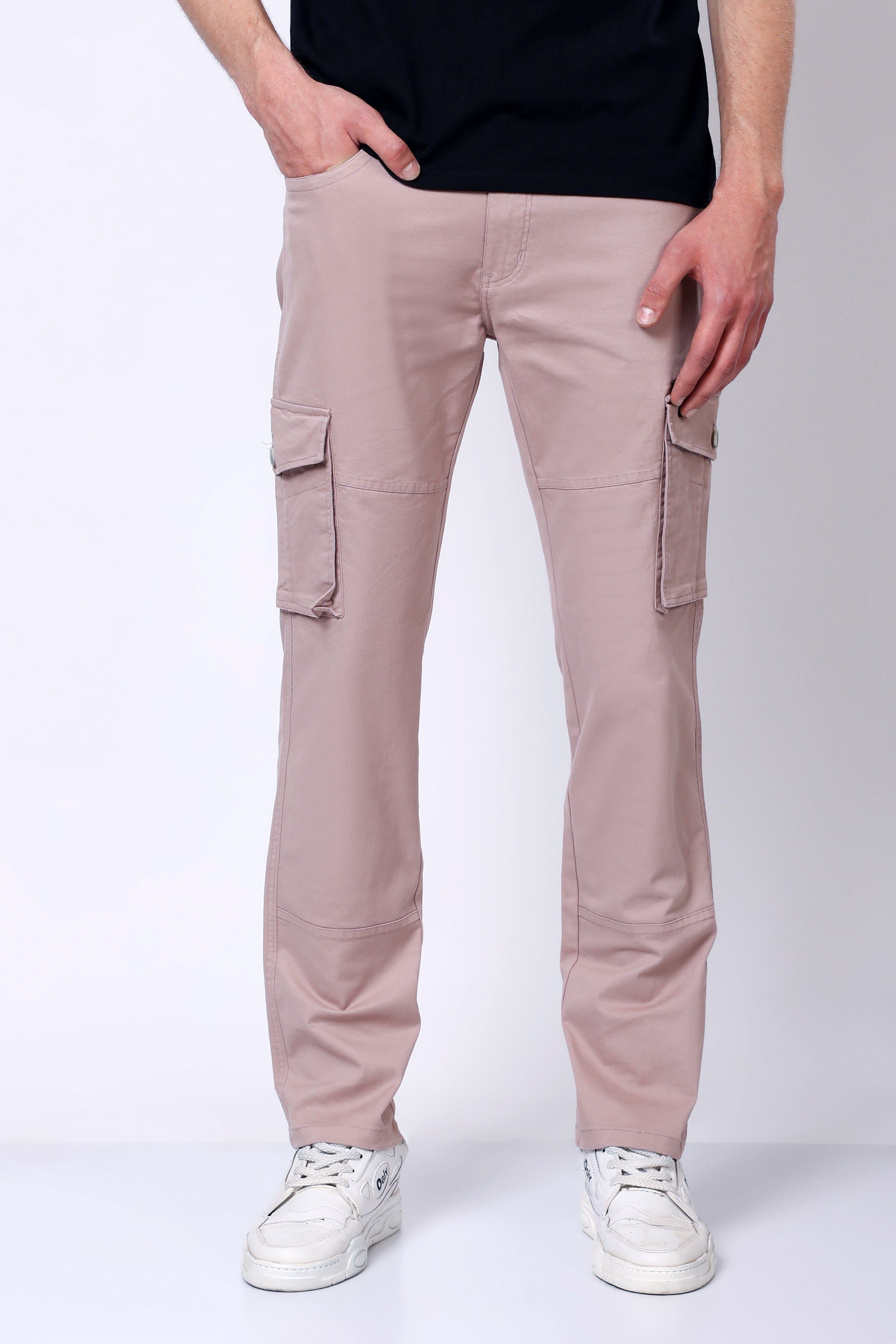 Stylox Men’s Regular Fit Utility Cargo Pants with Multi Pockets - Stylox