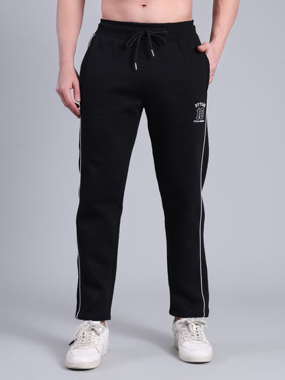 Stylox Men’s Solid Track Pants with Side Piping | Slim Fit Joggers for Gym, Sports &amp; Casual Wear