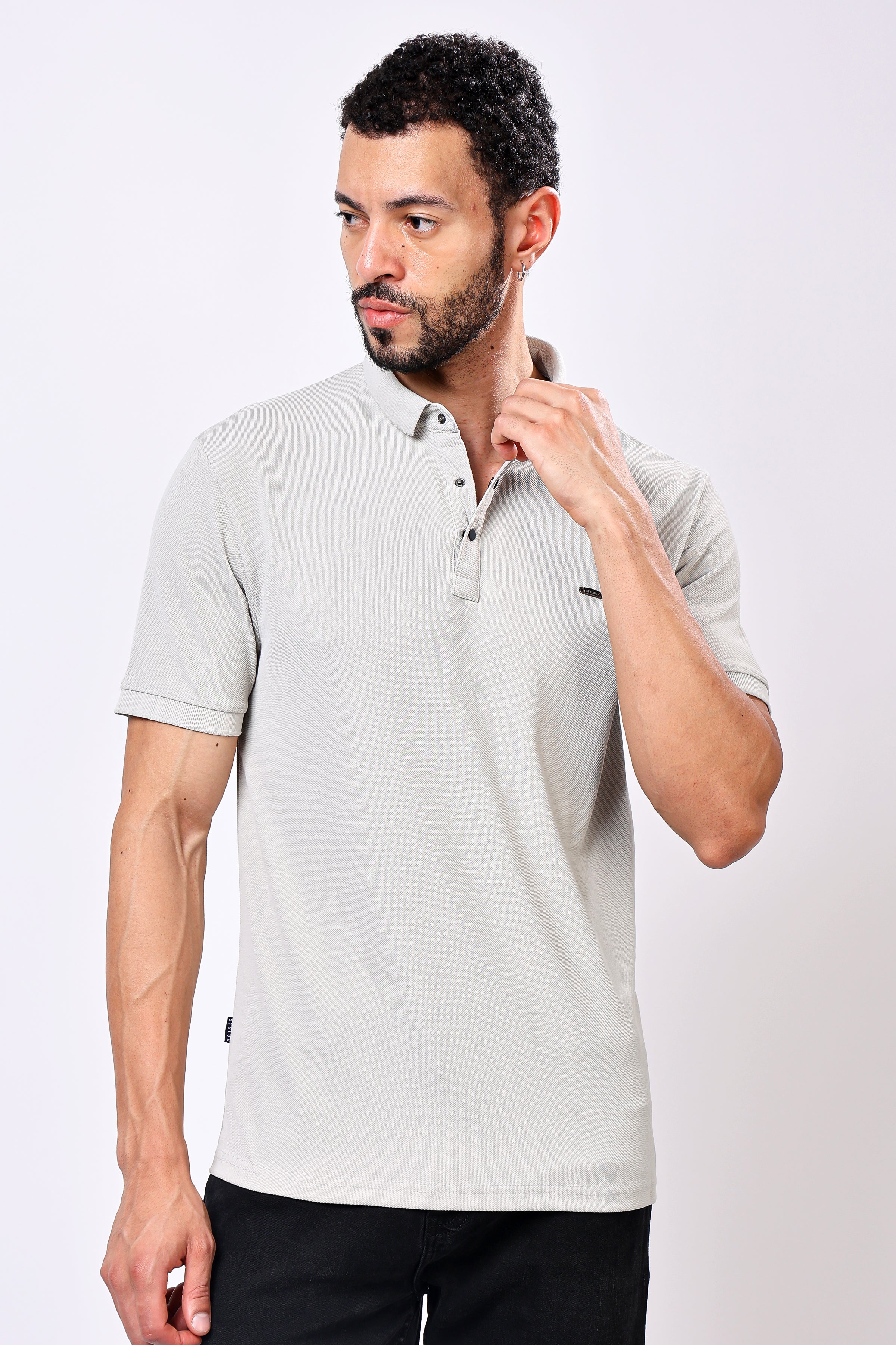 Stylox Solid Polo T-Shirt For Men - Stylox