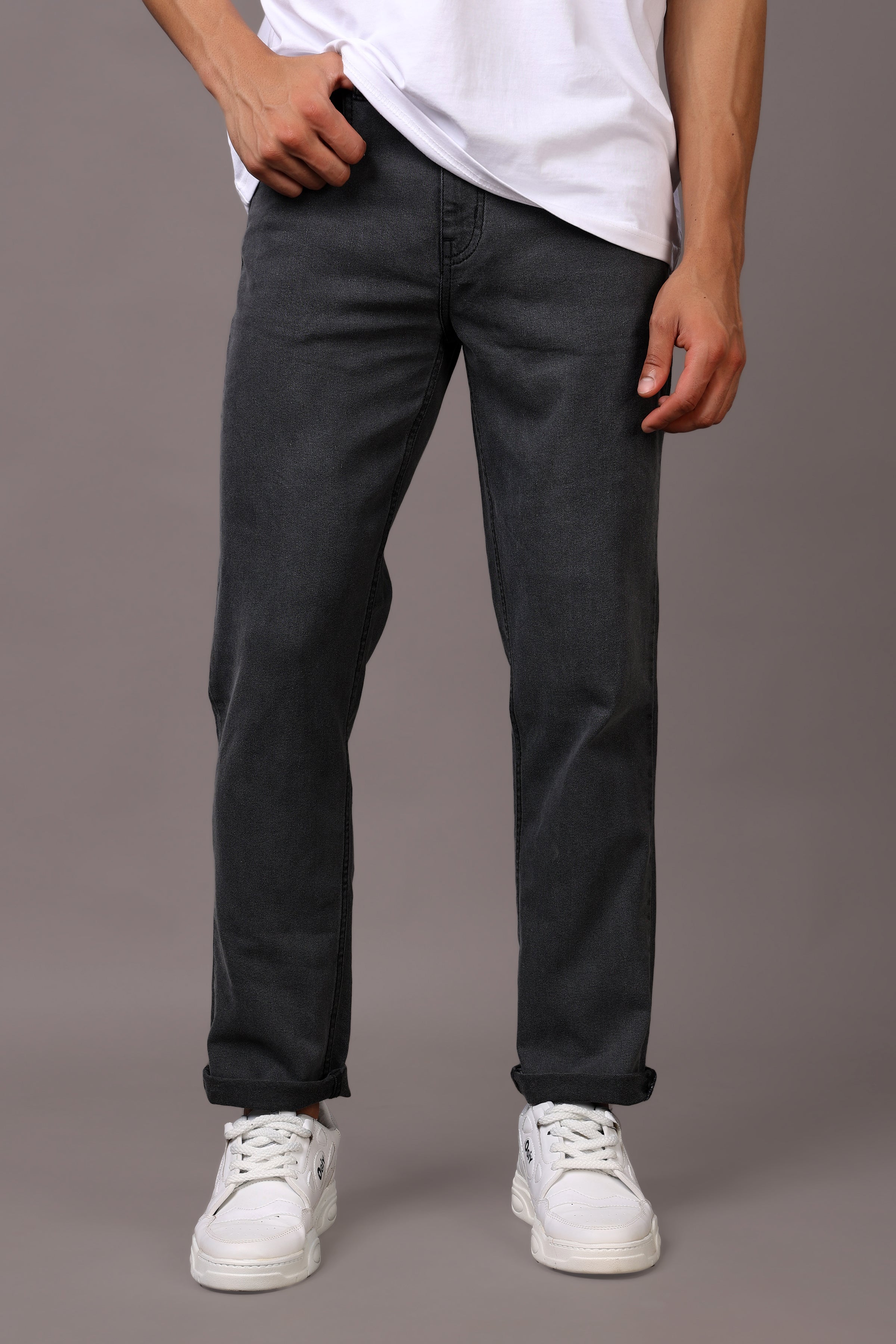 Stylox Men’s Slim Fit Mid-Rise Denim Jeans - Stylox