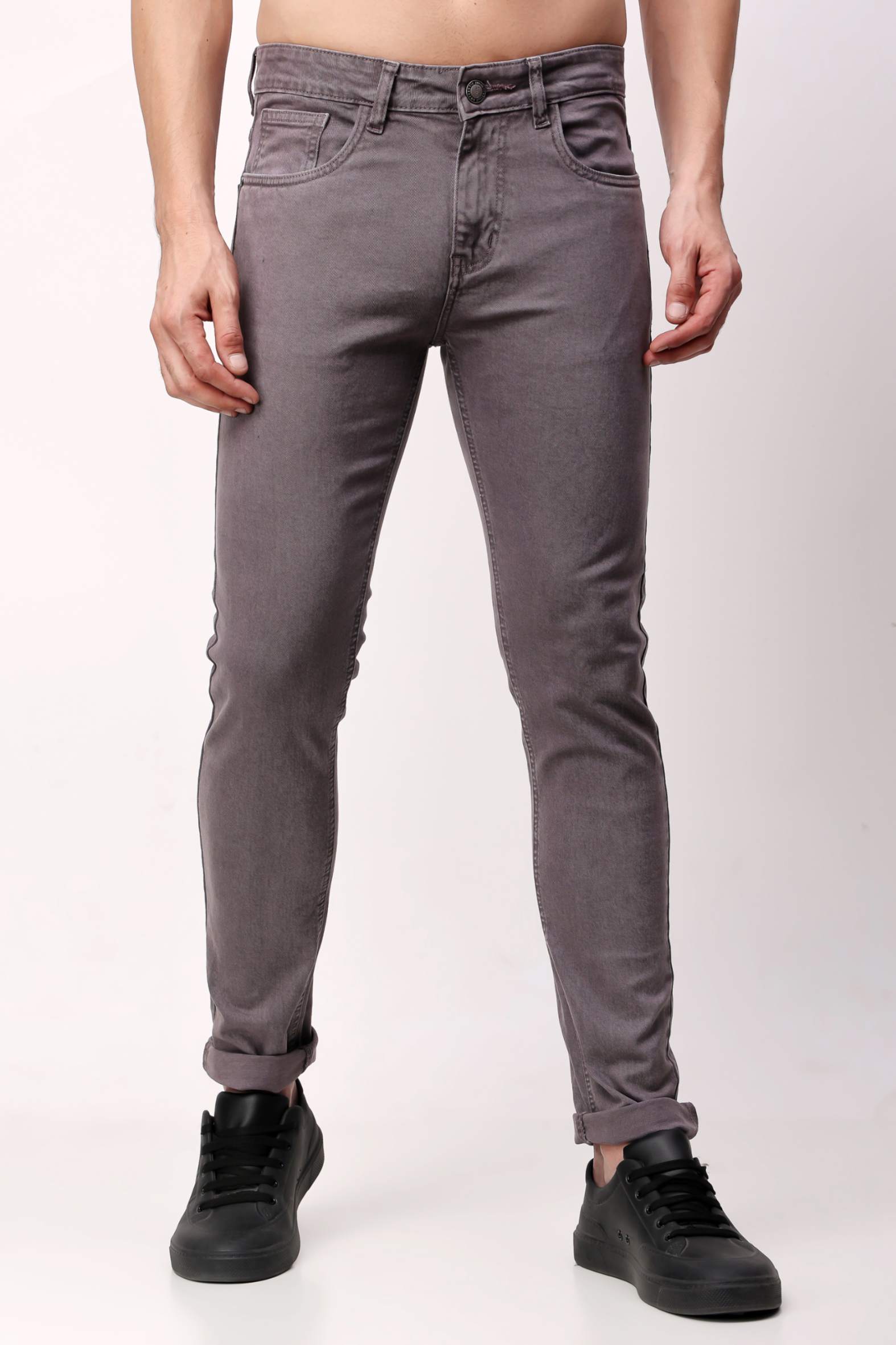 Stylox Men Slim Fit Jeans - Mid Grey - 5610-10886 - Stylox