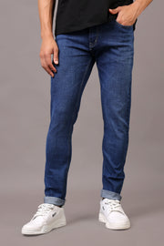 Stylox Slim Fit Jeans for Men's Dark Blue