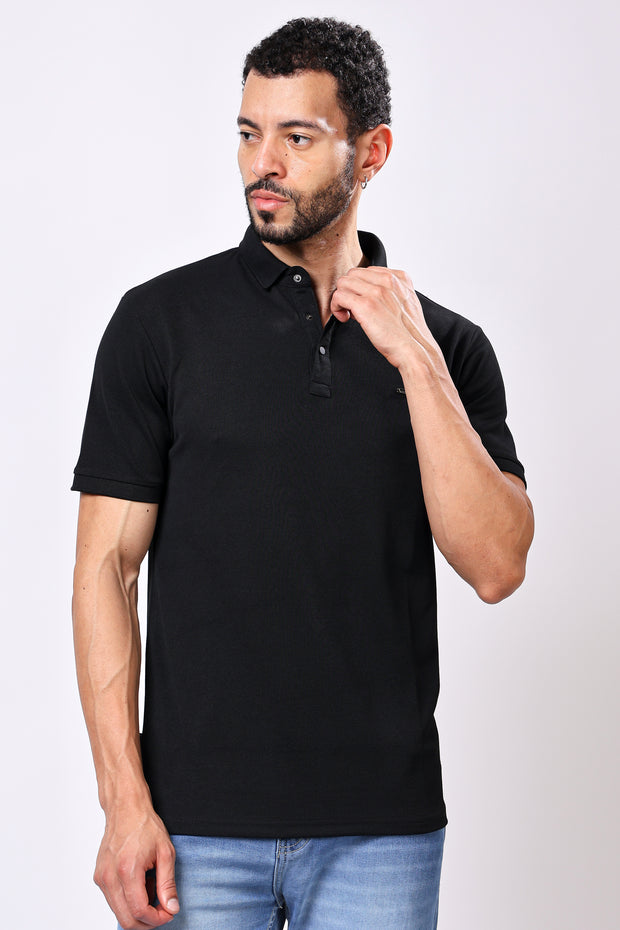 Stylox Solid Polo T-Shirt For Men