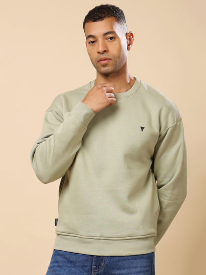 Stylox Men’s Round Neck Full Sleeve Solid Sweatshirt – Minimal Style, Maximum Comfort