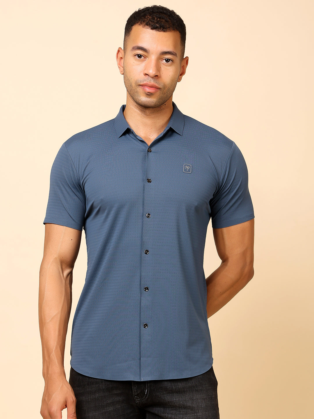 Men's Regular Fit Cotton Blend Shirt | Stylish & Party Wear - Stylox