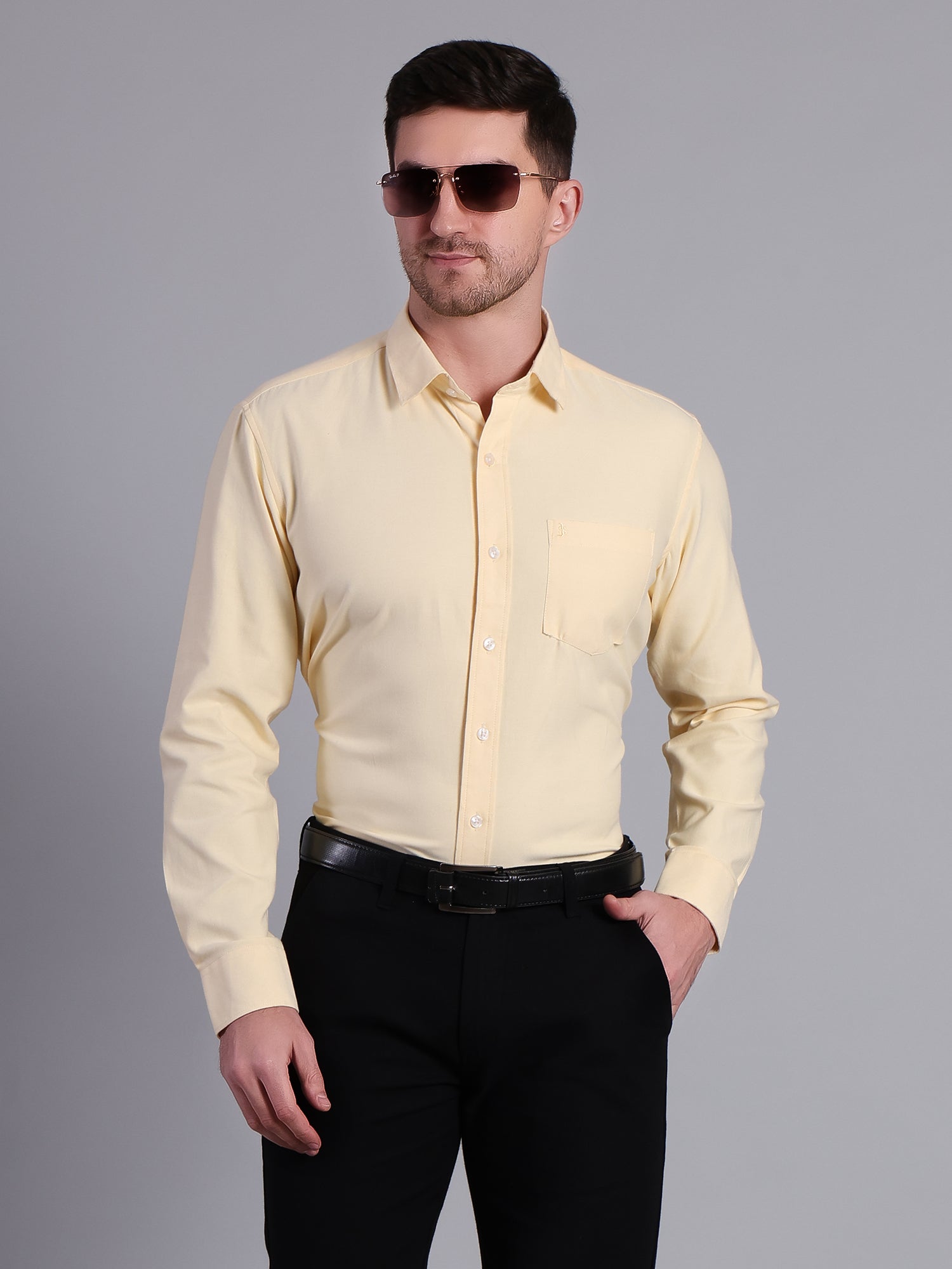 Men's Regular Fit Cotton Shirt | Office & Party Wear - Stylox