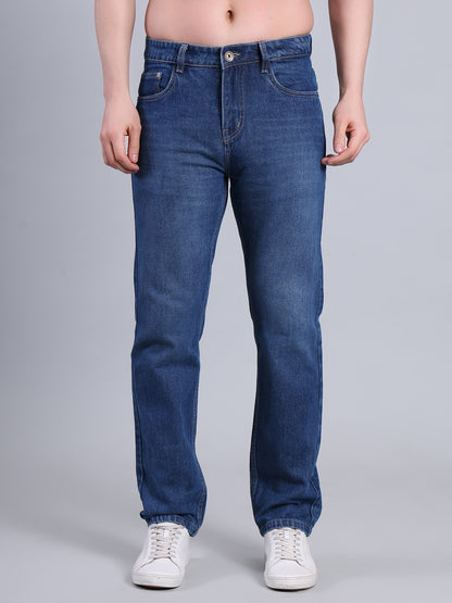 Stylox Men’s Relaxed Fit Mid-Rise Denim Jeans