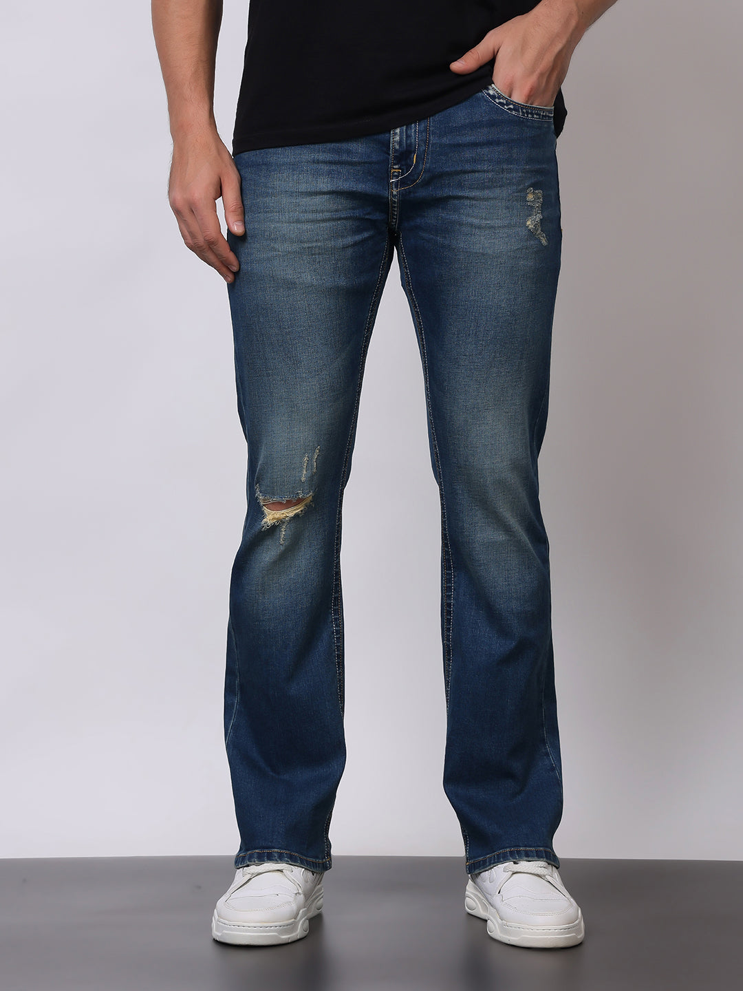 Stylox Men’s Bootcut Fit Jeans – Classic Flared Denim with Modern Comfort - Stylox