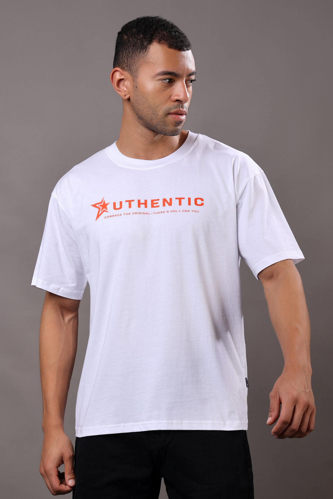 Stylox Men’s Oversized Graphic Printed T-Shirt – Casual Crew Neck