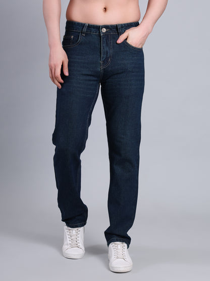 Stylox Men’s Relaxed Fit Mid-Rise Denim Jeans