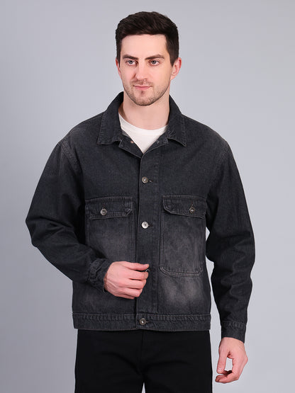 Stylox Men’s Denim Jacket | Premium Washed Denim | Casual &amp; Winter Wear Jacket