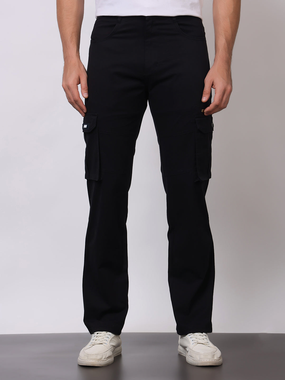Stylox Men’s Slim Fit Cargo Pants | Cotton Casual Trousers with Multi Pockets | Stylish Outdoor & Everyday Wear Cargos for Men