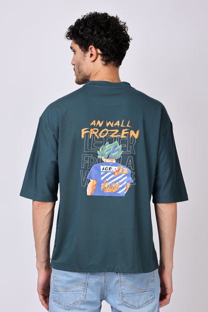 Stylox Men’s Oversized Round Neck Half Sleeve Back Printed T-Shirt | Premium Cotton Loose Fit Graphic Tee for Streetwear &amp; Casual Style