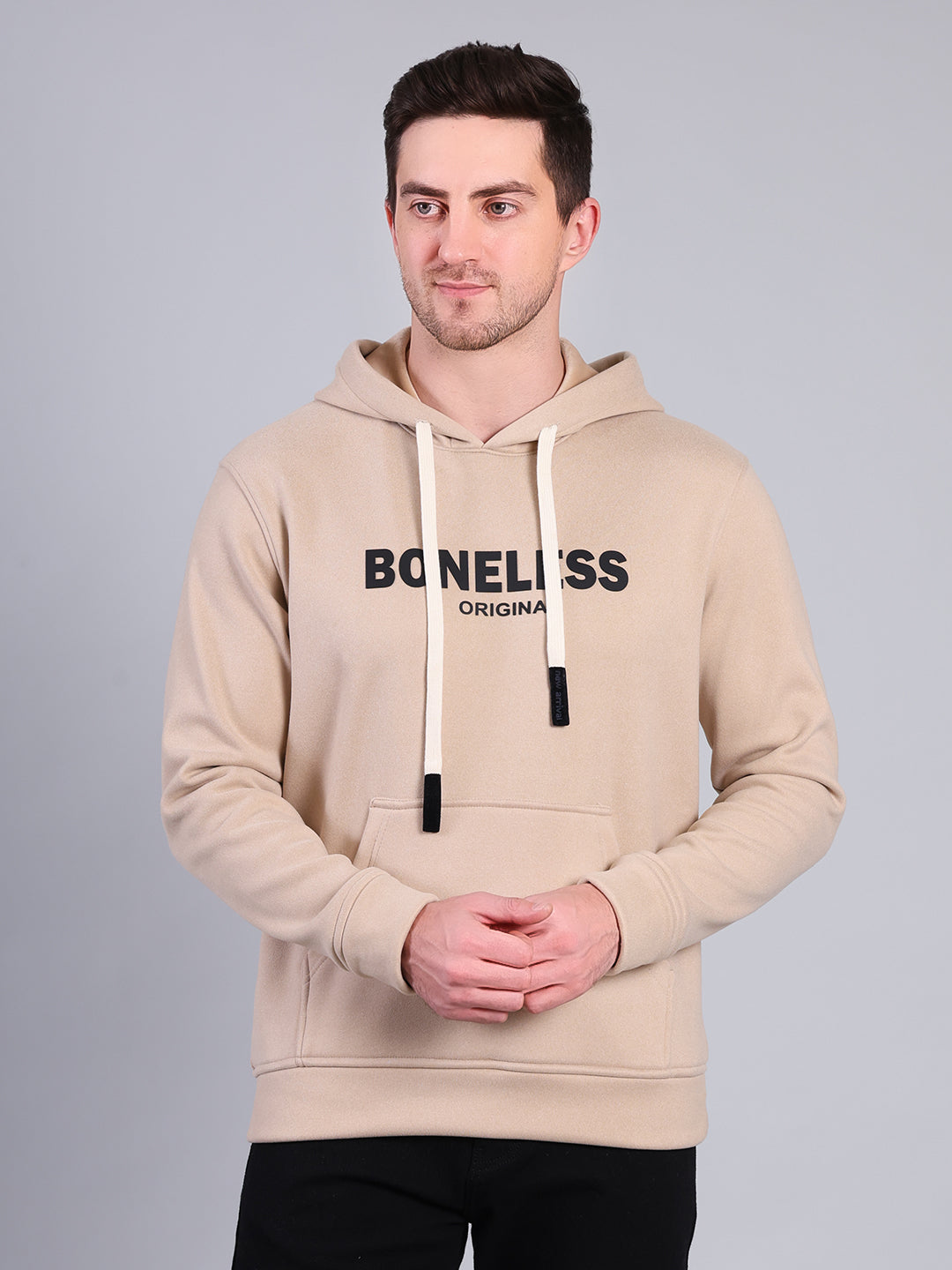 Stylox Men’s Winter Hooded Sweatshirt | Printed Pullover Hoodie with Kangaroo Pocket | Warm Casual Wear