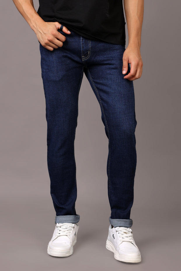 Stylox Slim Fit Jeans for Men's Dark Blue