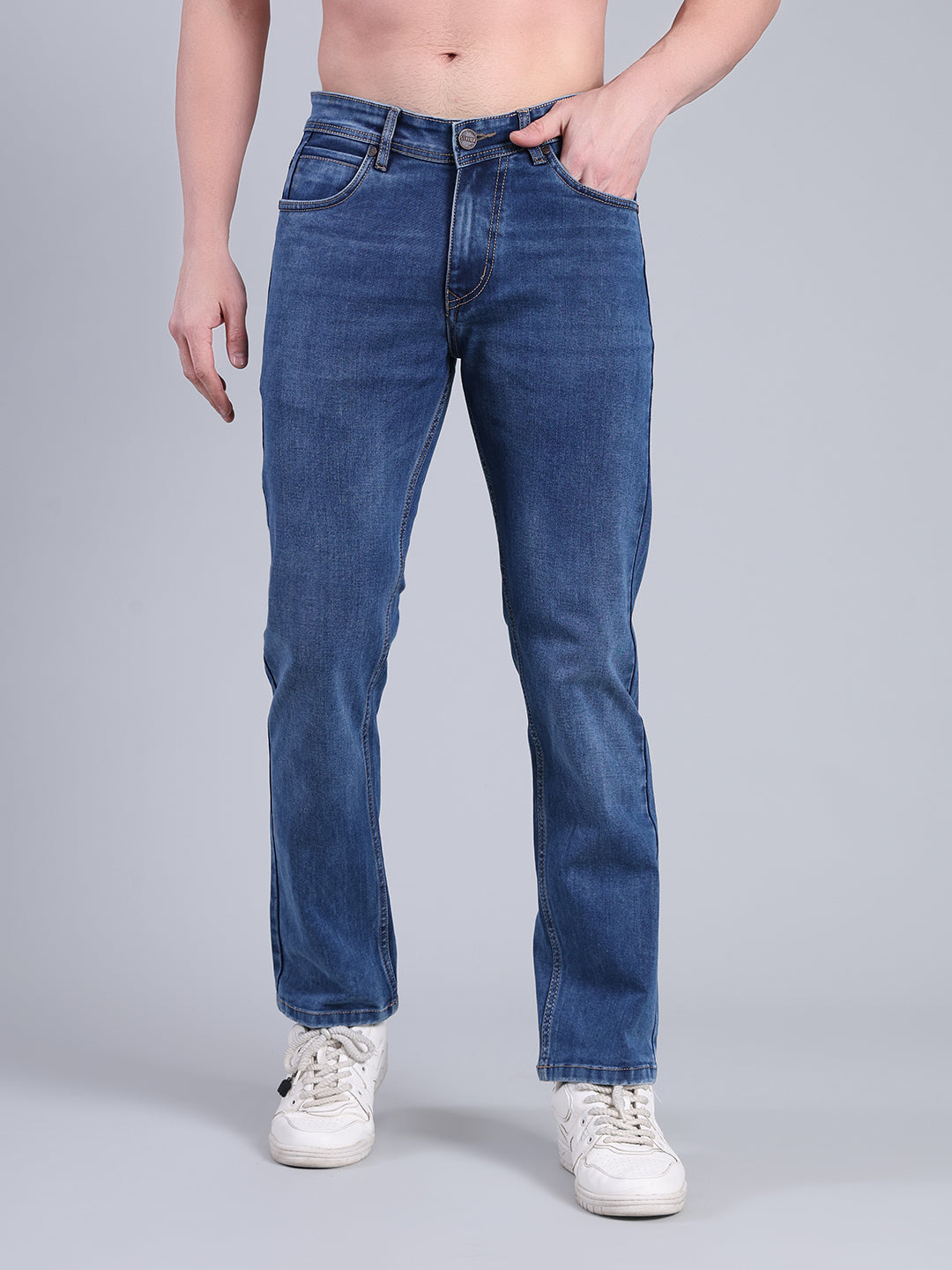 Stylox Men’s Straight Fit Jeans | Classic Denim Jeans for Men | Mid-Rise Everyday Casual Wear Jeans