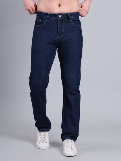 Stylox Men’s Relaxed Fit Mid-Rise Denim Jeans