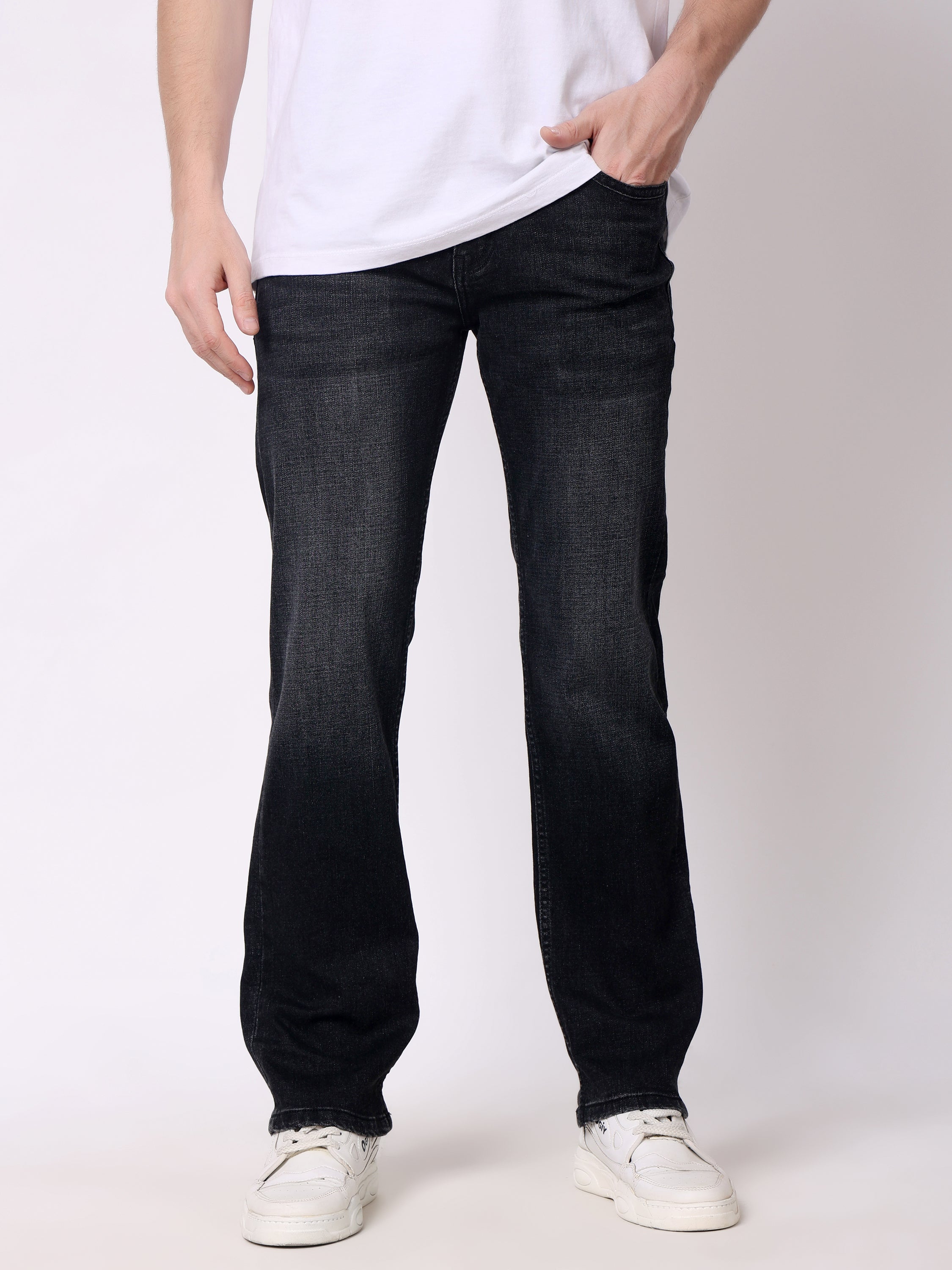Stylox Stretchable Comfort Fit Denim Jeans For Men’s-Dark Grey - Stylox