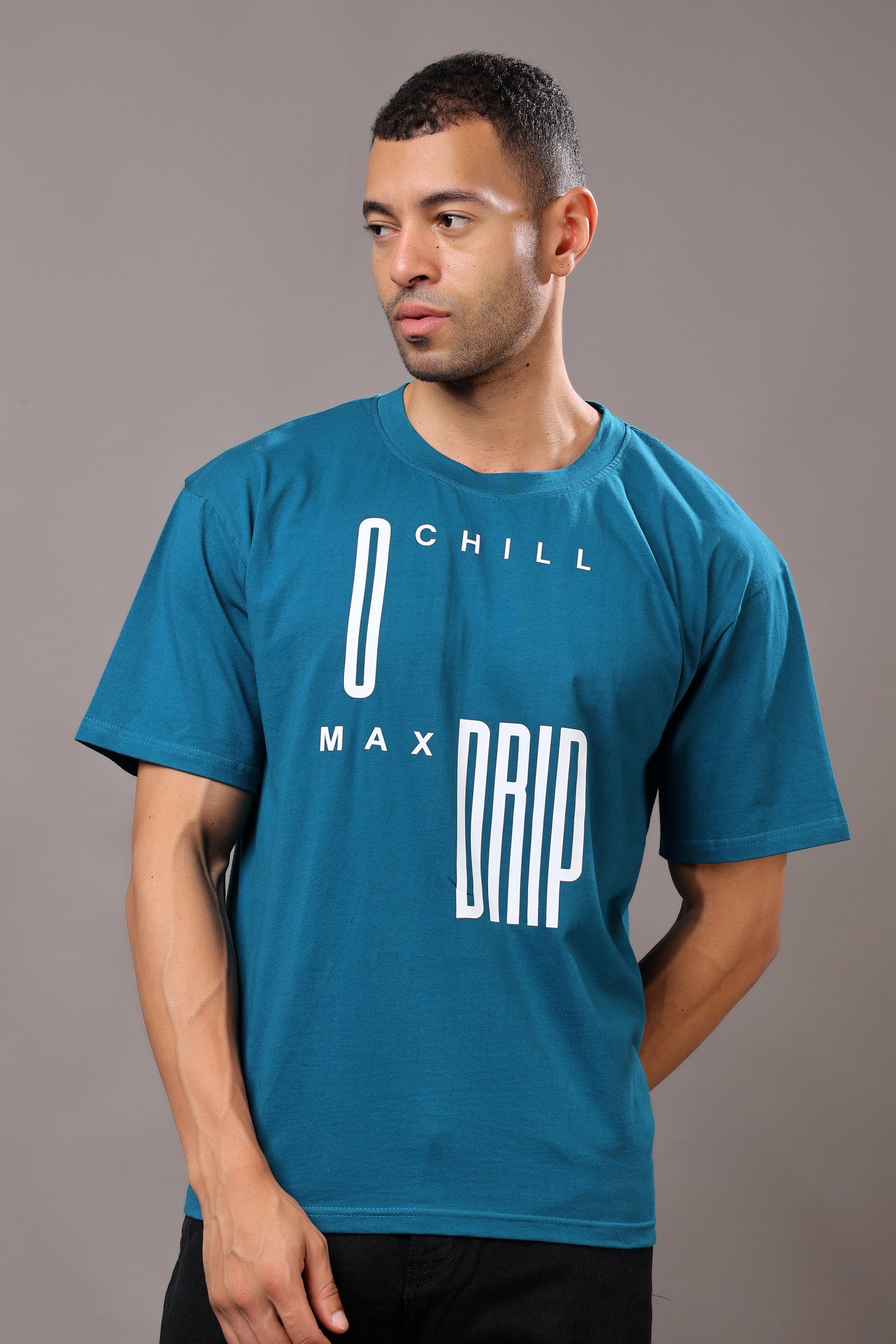 Stylox Men’s Oversized Graphic Printed Crew Neck Casual T-Shirt