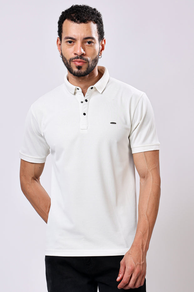 Stylox Solid Polo T-Shirt For Men
