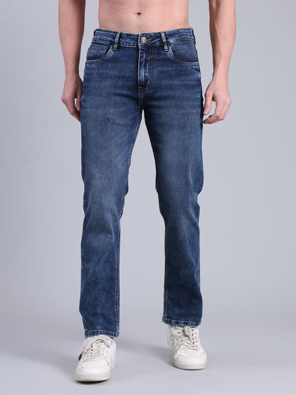 Stylox Men’s Comfort Fit Solid Jeans | Premium Stretchable Plain Denim Jeans for Men | Casual Mid-Rise Jeans