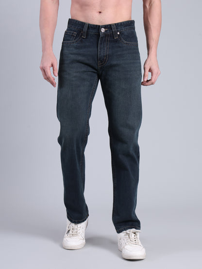 Stylox Men’s Comfort Fit Jeans | Mid Rise Straight Leg Premium Denim for Everyday Wear