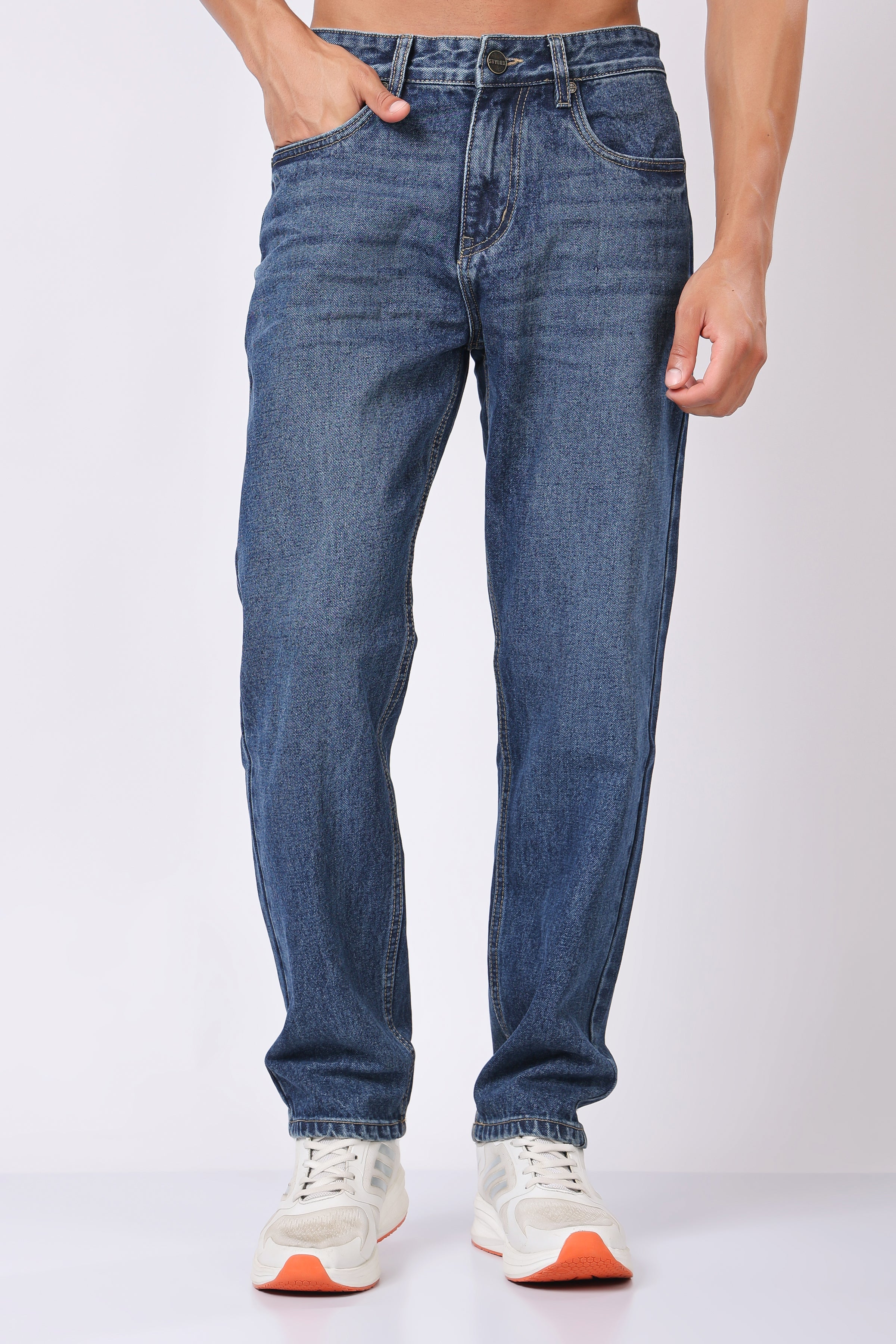 Stylox Relaxed Fit Jeans for Men | Dark Blue, Light Blue, Greenish Blue |