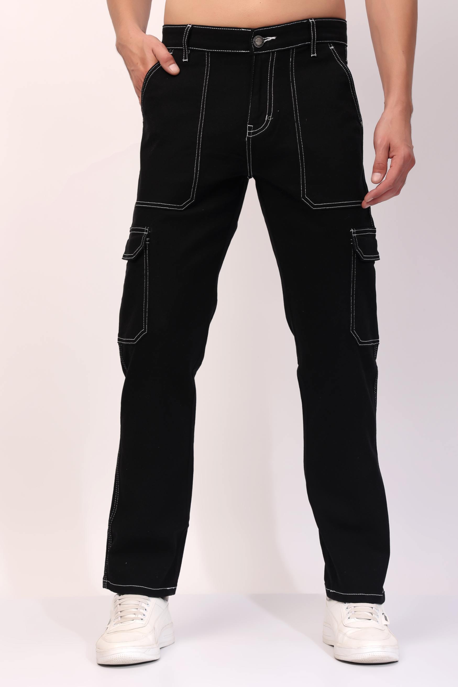 Stylox Men’s Comfort Fit Jeans in Black- 5870-10953 - Stylox