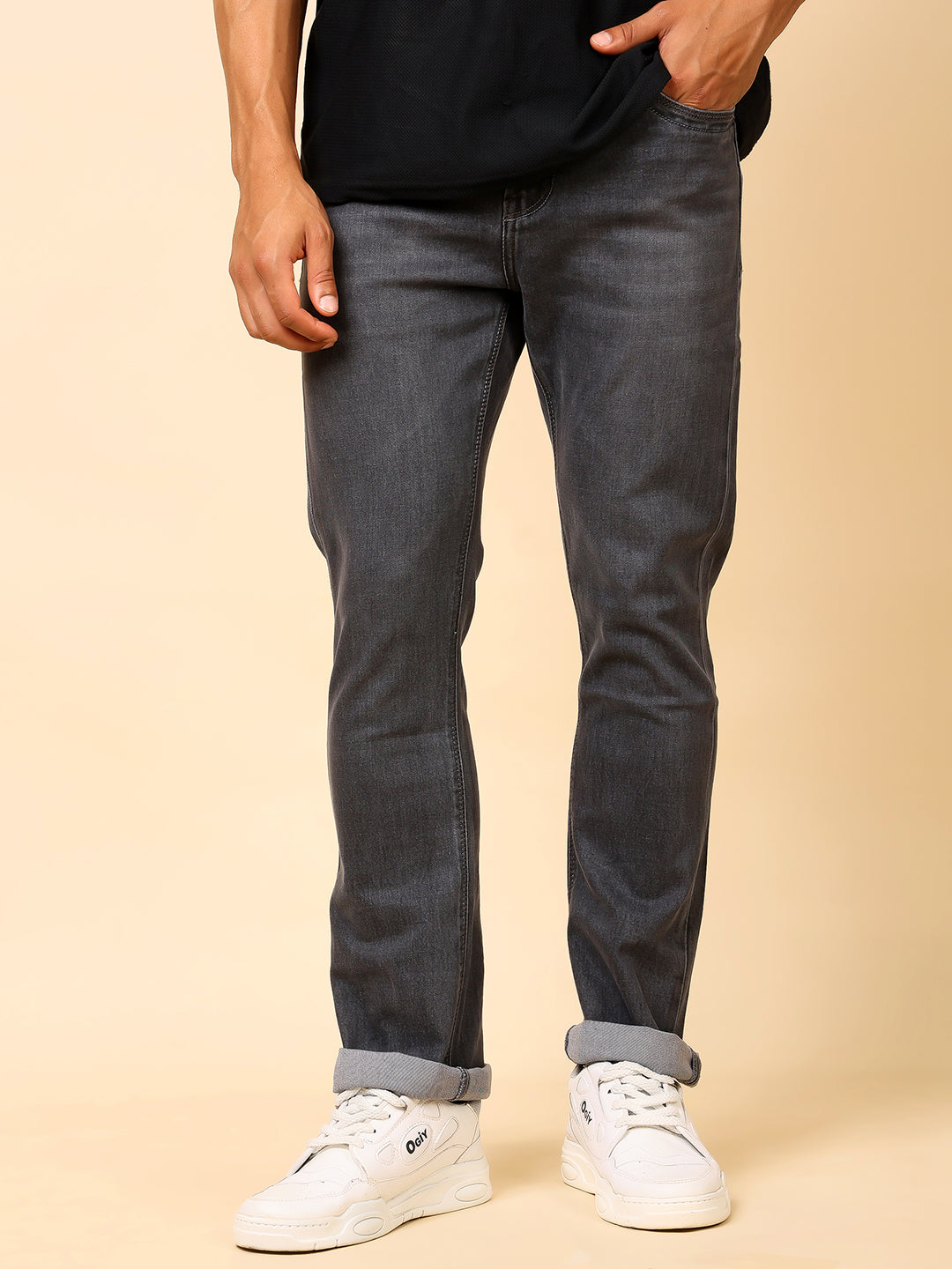 Stylox Men’s Bootcut Fit Mid-Rise Denim Jeans - Stylox