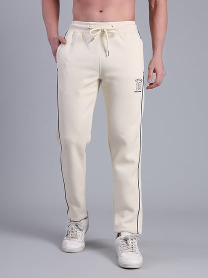 Stylox Men’s Solid Track Pants with Side Piping | Slim Fit Joggers for Gym, Sports &amp; Casual Wear