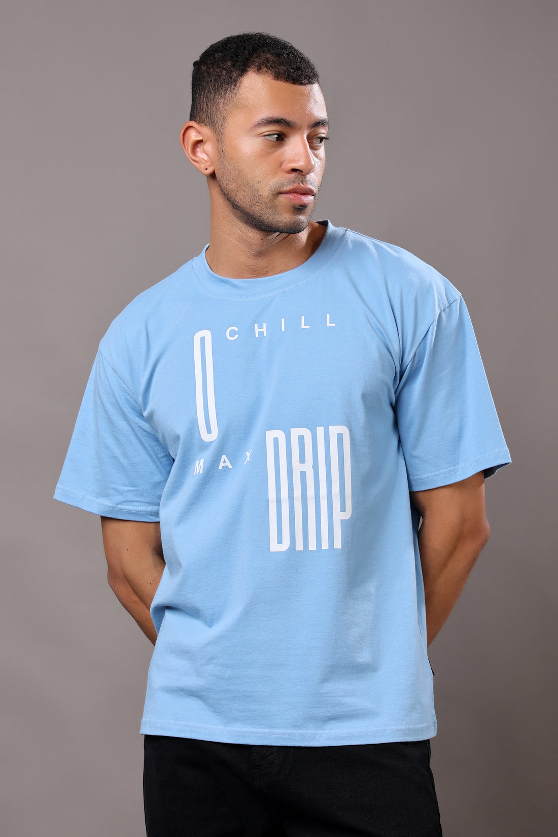 Stylox Men’s Oversized Graphic Printed Crew Neck Casual T-Shirt