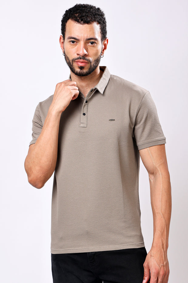 Stylox Solid Polo T-Shirt For Men