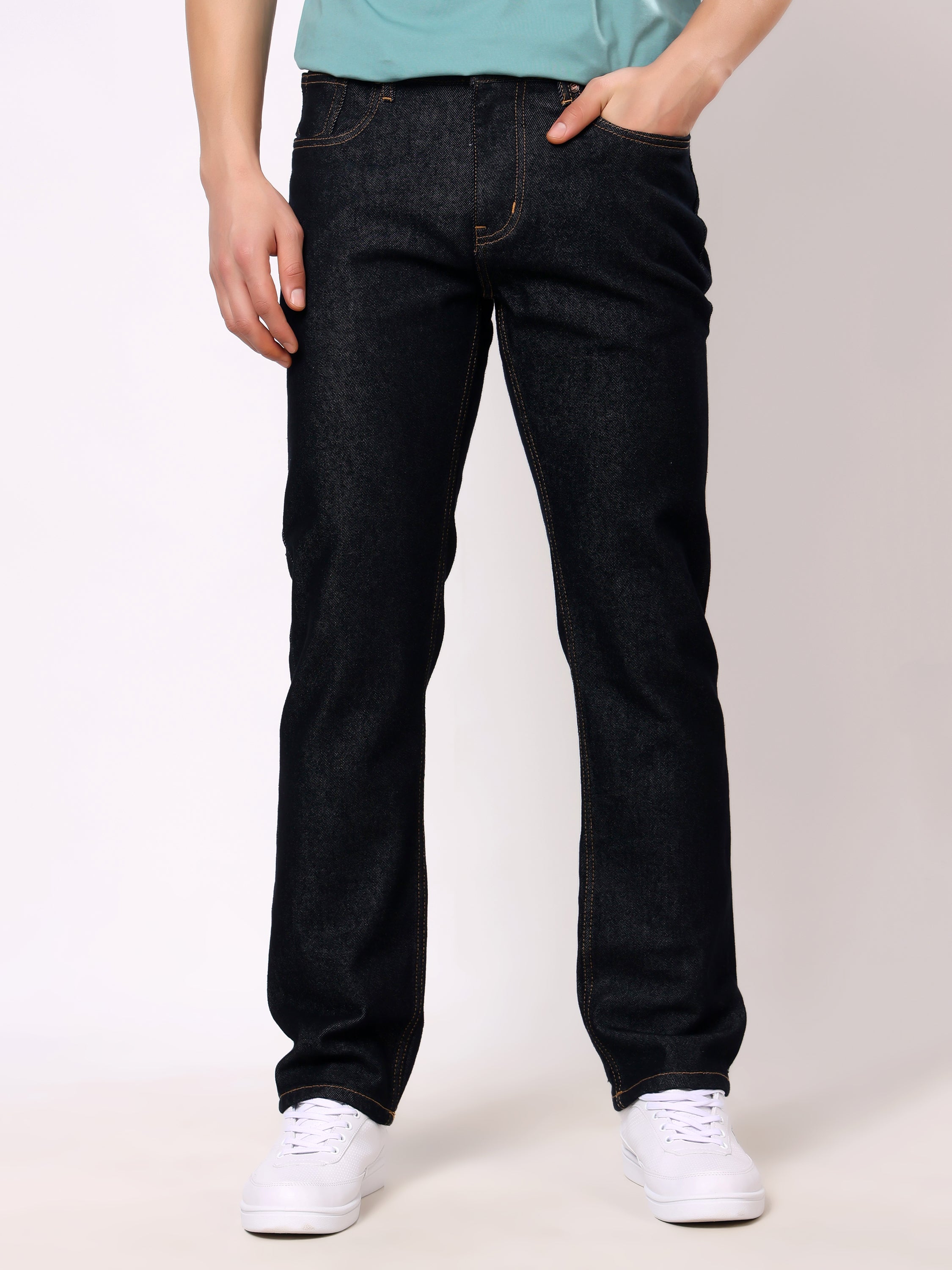 Stylox Men’s Comfort Fit No-Fade Stretchable Denim Jeans