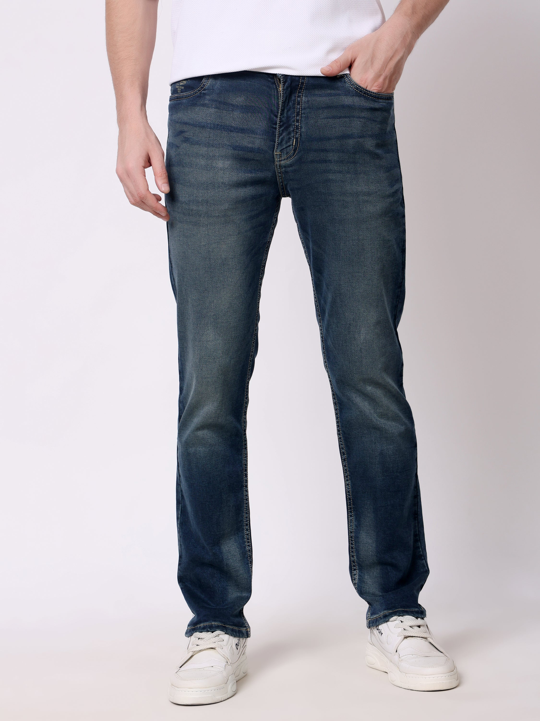 Stylox Men’s Stretchable Slim Fit Casual Denim Jeans - Stylox