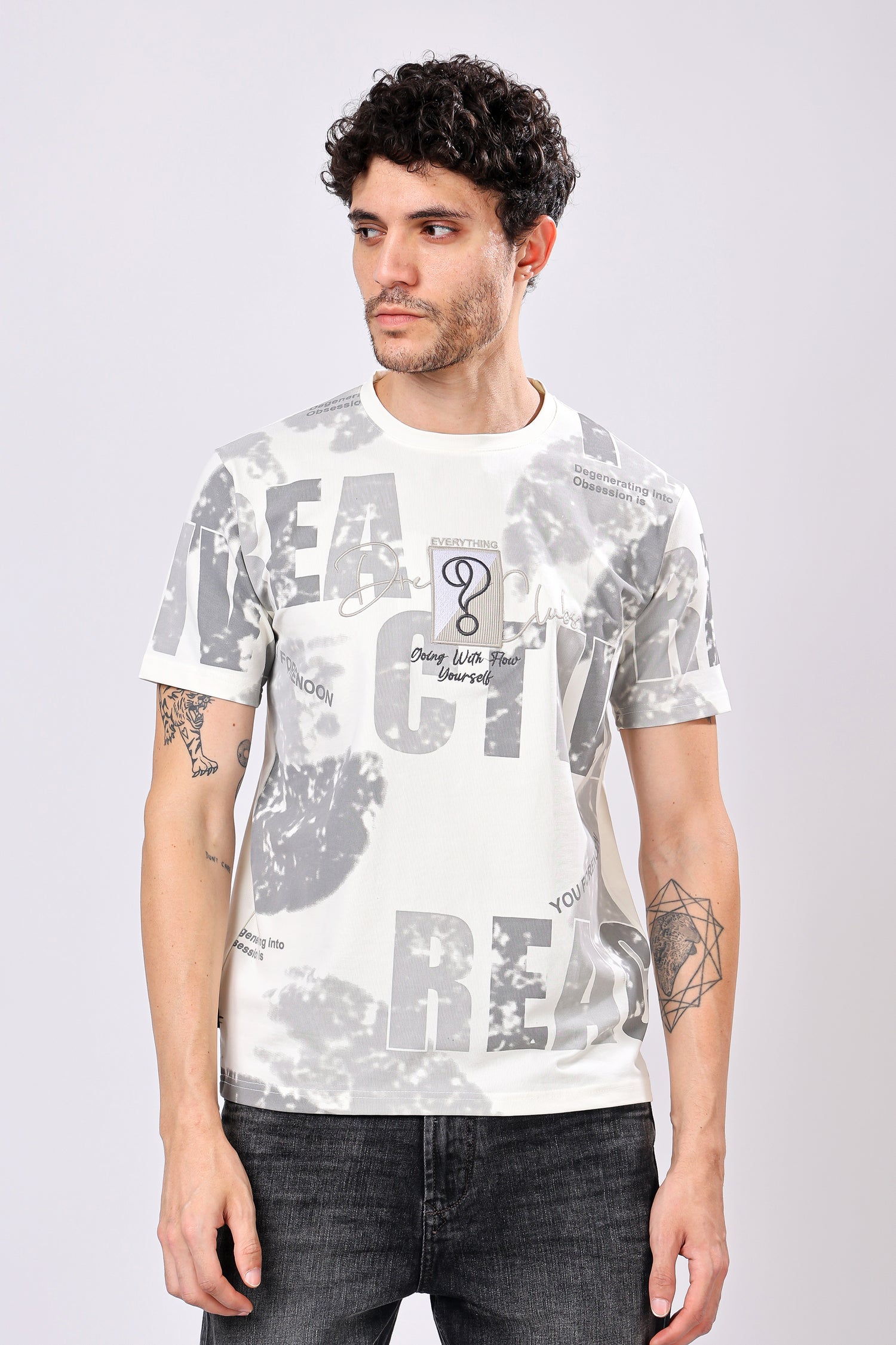 Stylox Men’s Regular Fit Round Neck Half Sleeve Printed T-Shirt | Casual Cotton Graphic Tee for Daily Wear