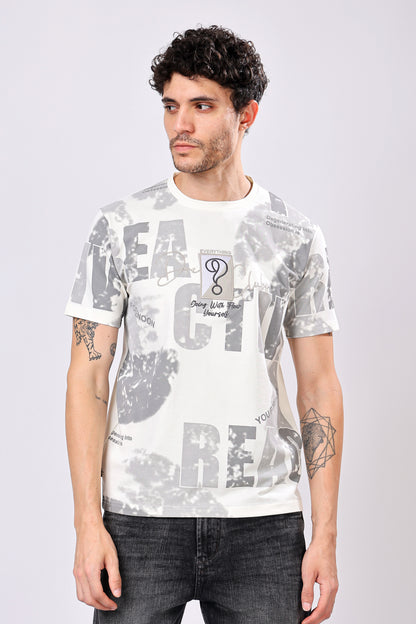 Stylox Men’s Regular Fit Round Neck Half Sleeve Printed T-Shirt | Casual Cotton Graphic Tee for Daily Wear