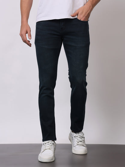Stylox Men’s Slim Fit Solid Jeans | Stretchable Plain Denim Jeans for Men | Classic Mid-Rise Slim Fit Jeans