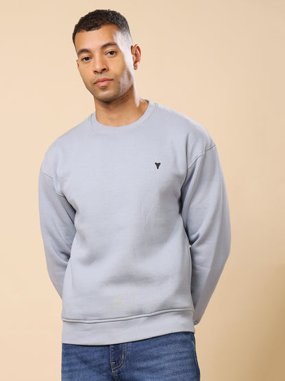 Stylox Men’s Round Neck Full Sleeve Solid Sweatshirt – Minimal Style, Maximum Comfort