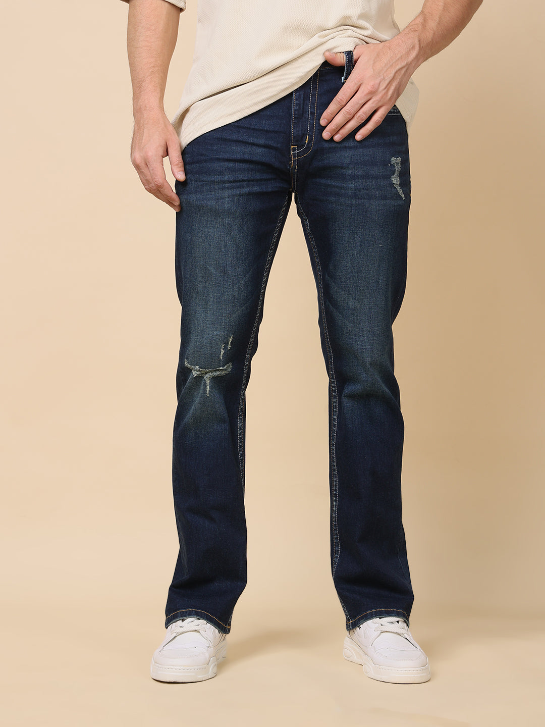 Stylox Men’s Bootcut Fit Jeans – Classic Flared Denim with Modern Comfort - Stylox