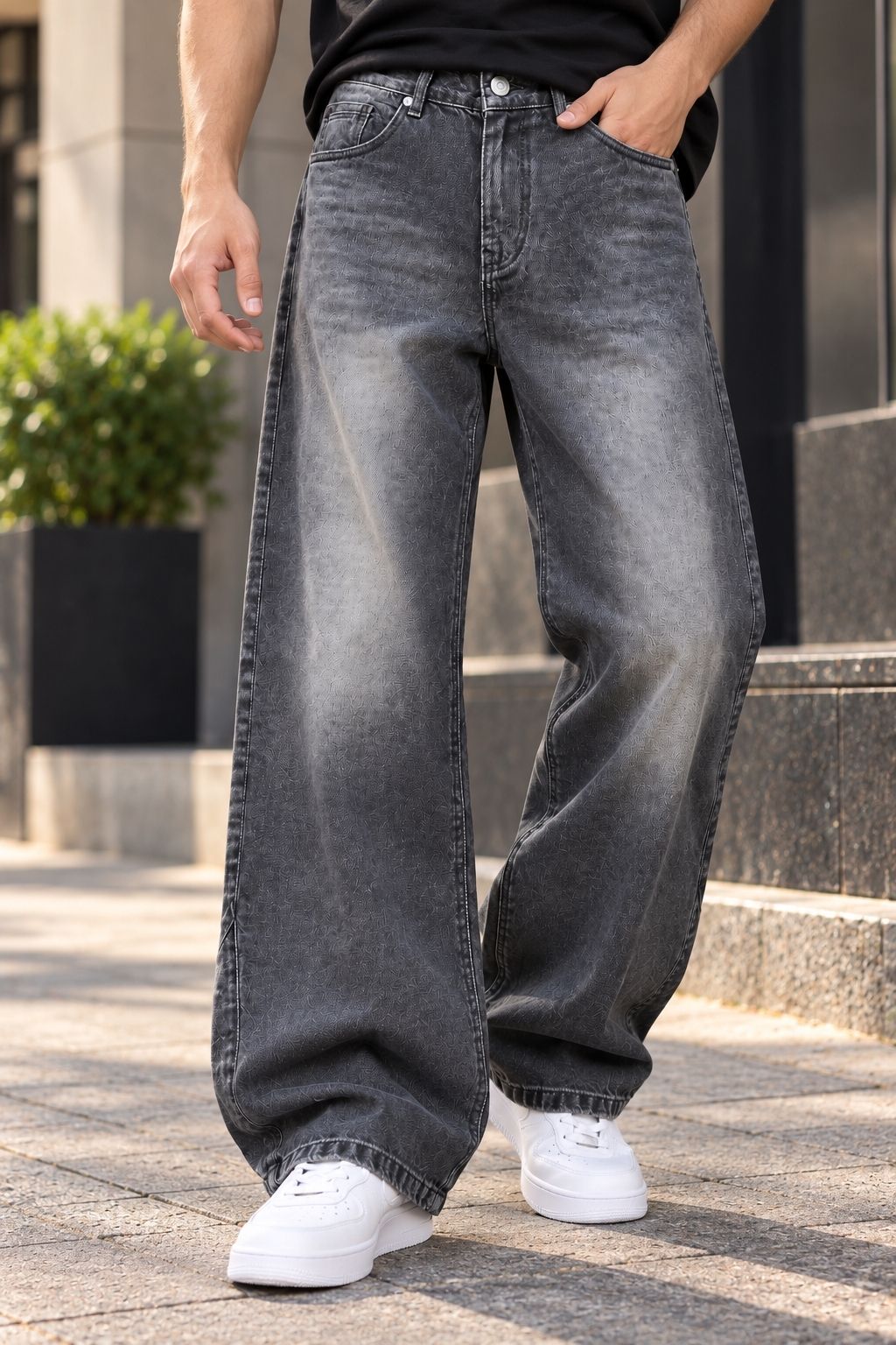 Stylox Men’s Flared Fit Non-Stretchable Denim Jeans