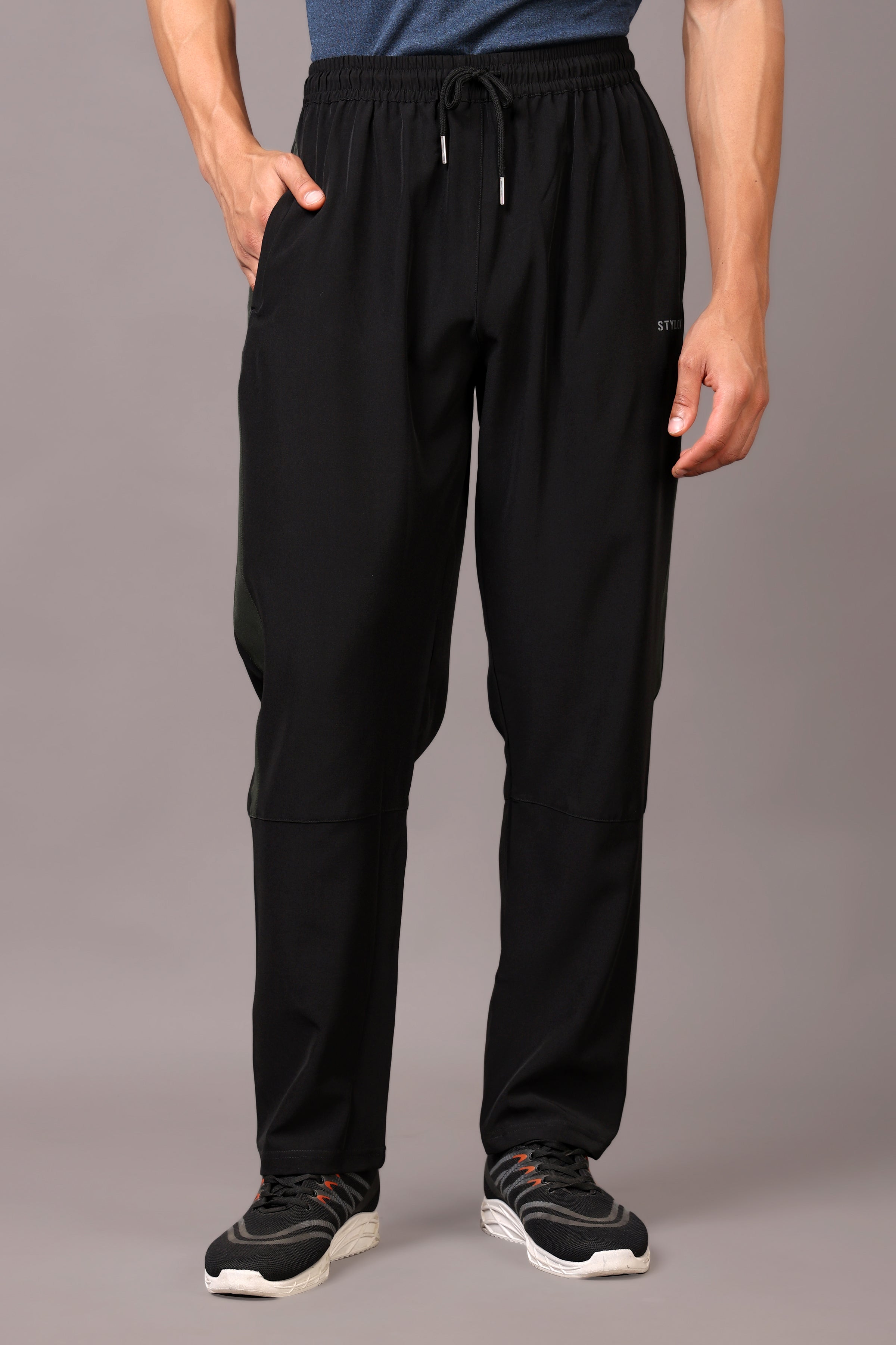 Stylox Classic Men’s Trackpants with Elastic Waist & Side Pocket
