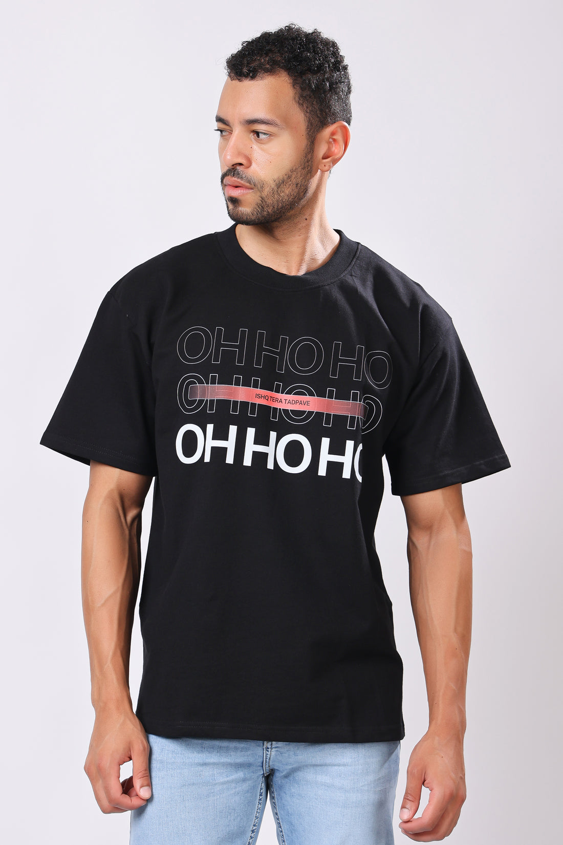 Stylox Men’s Oversized Round Neck Half Sleeve Printed T-Shirt | Premium Cotton Loose Fit Graphic Tee for Streetwear &amp; Casual Style