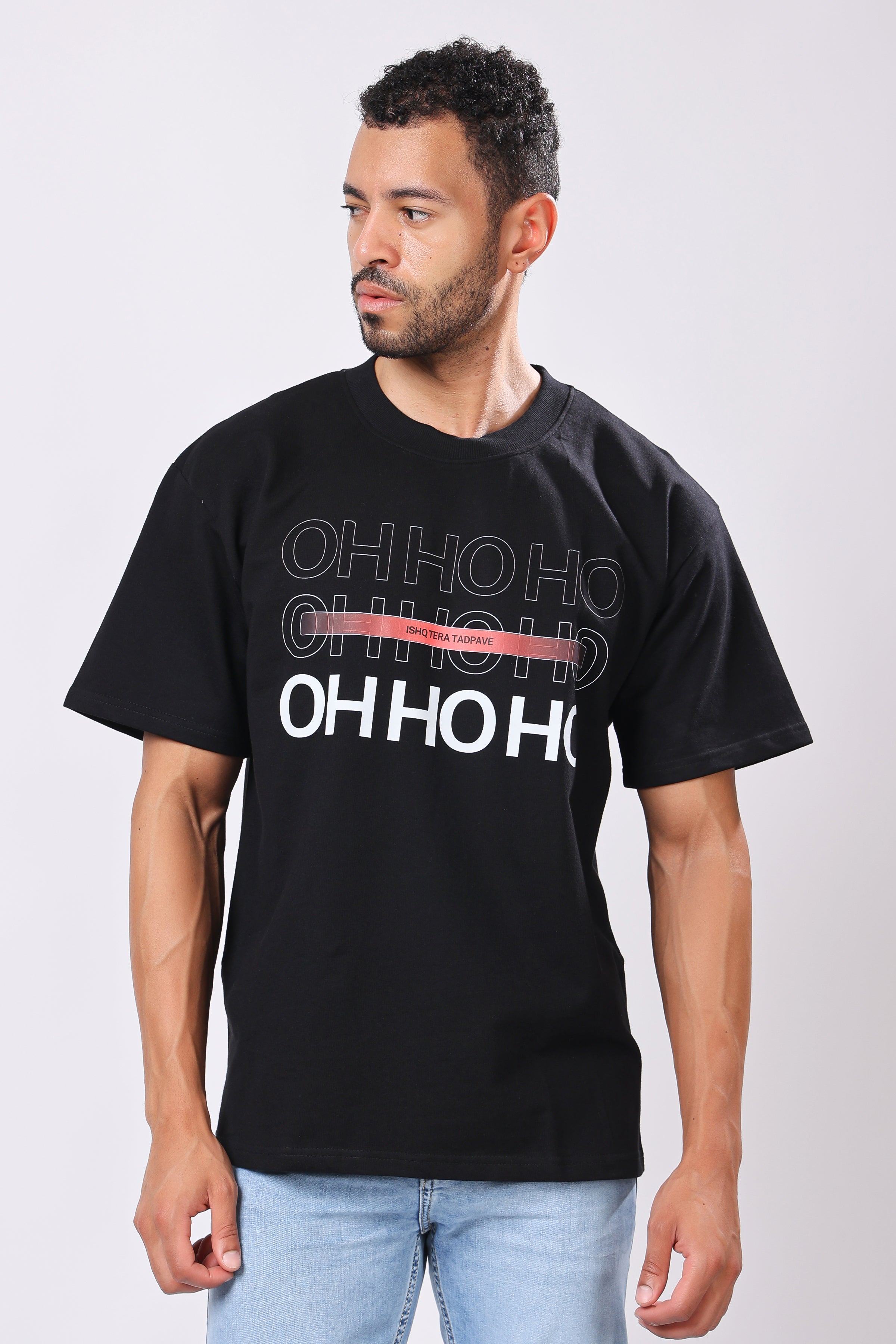 Stylox Men’s Oversized Round Neck Half Sleeve Printed T-Shirt | Premium Cotton Loose Fit Graphic Tee for Streetwear & Casual Style