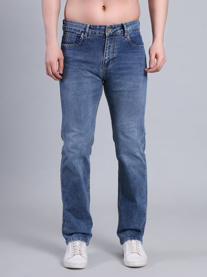 Stylox Men’s Comfort Fit Mid-Rise Jeans