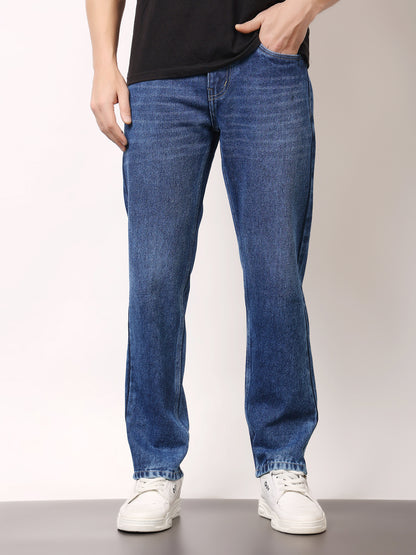 Stylox Men’s Relaxed Fit Solid Jeans | Comfortable Denim Casual Wear for Everyday Style