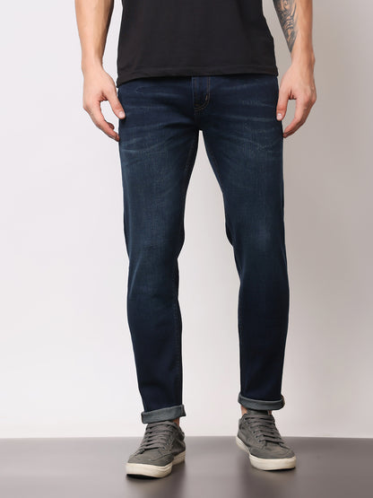 Stylox Men’s Ankle Fit Washed Jeans | Stretchable Denim Jeans for Men | Stylish Tapered Fit Casual Jeans