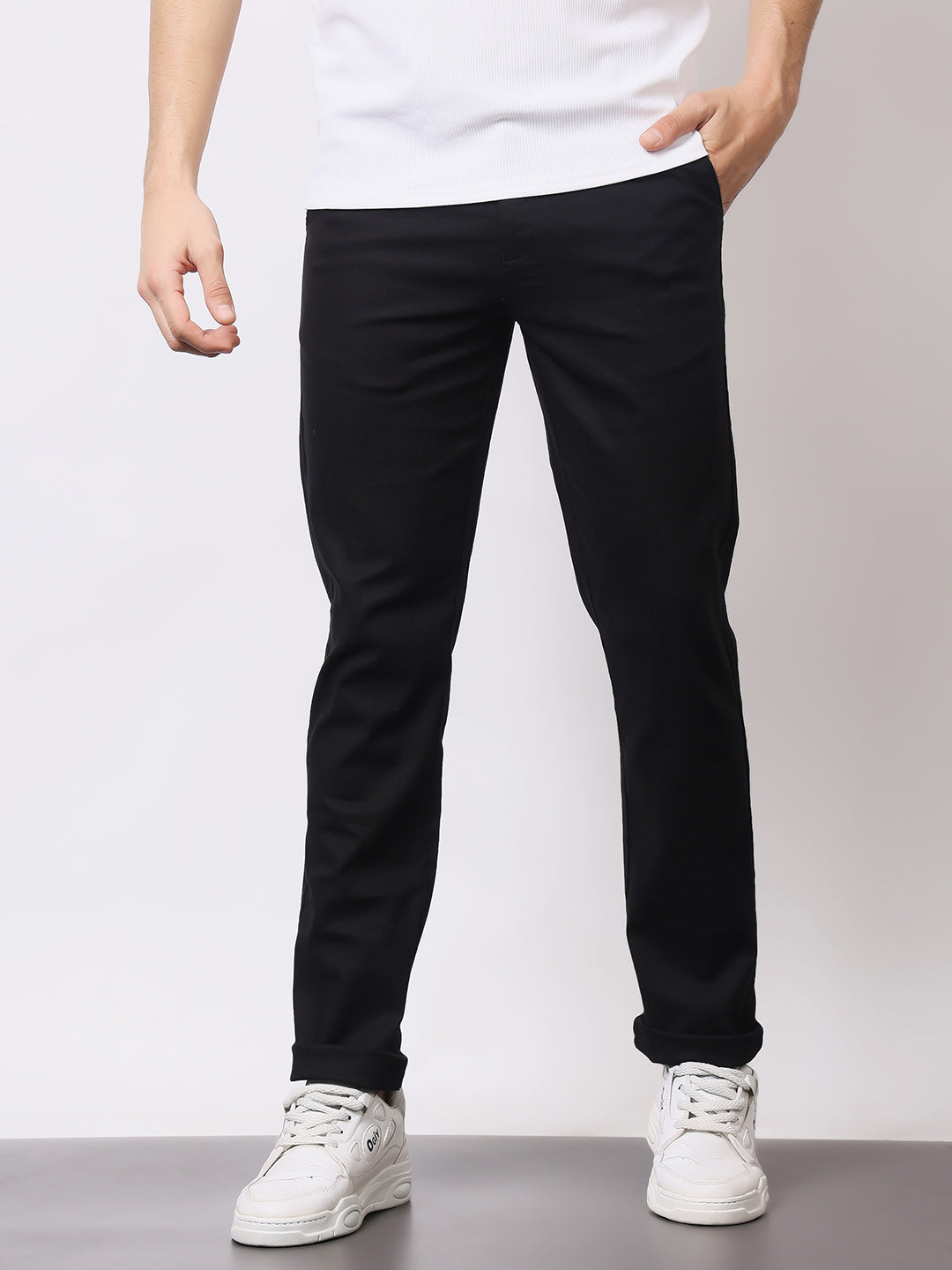 Stylox Men’s Premium Regular Fit Cotton Trousers – Casual & Formal Pants | Breathable Everyday Wear - Stylox